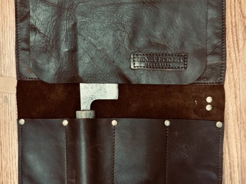 Chef Knife Leather Roll with Rare Earth Magnets