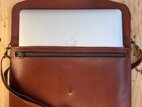 Laptop Satchels Full Grain Aniline Leather